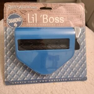Lil 'Boss Paper Adventures‎ Embosser Diamond Pattern Manual Scrapbooking Craft